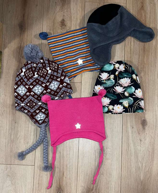 Kids Wool Winter Hats x2