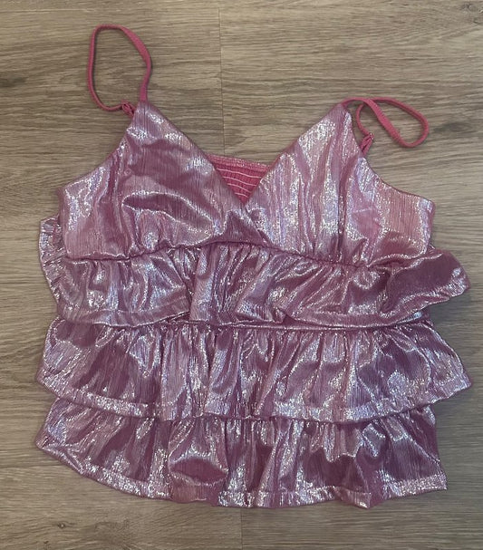 SHEIN Bleikur glitrandi bolur