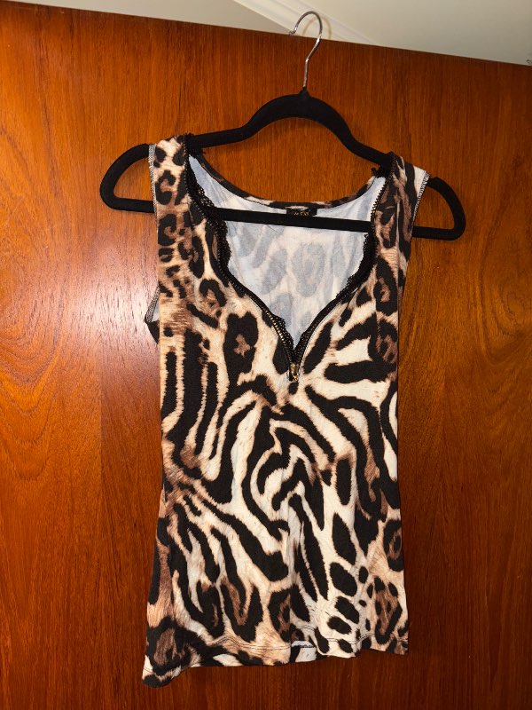 Leopard sexy zip