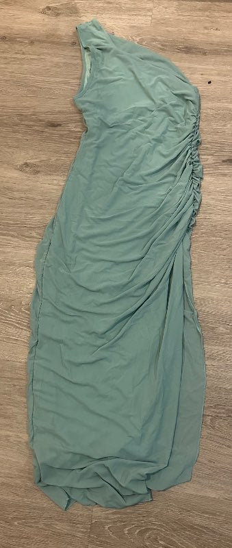 SHEIN grænn one shoulder kjóll