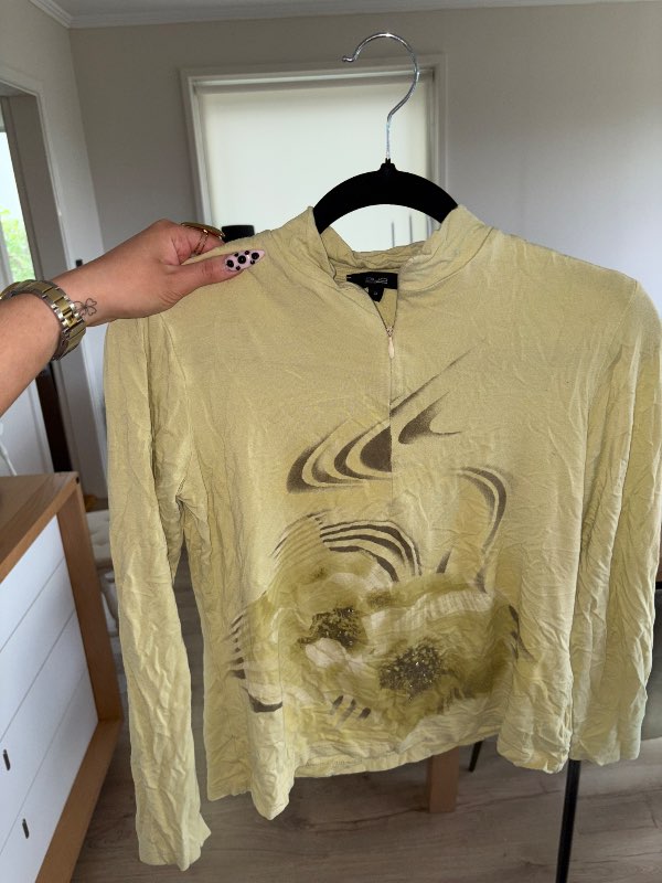 Græn half zip
