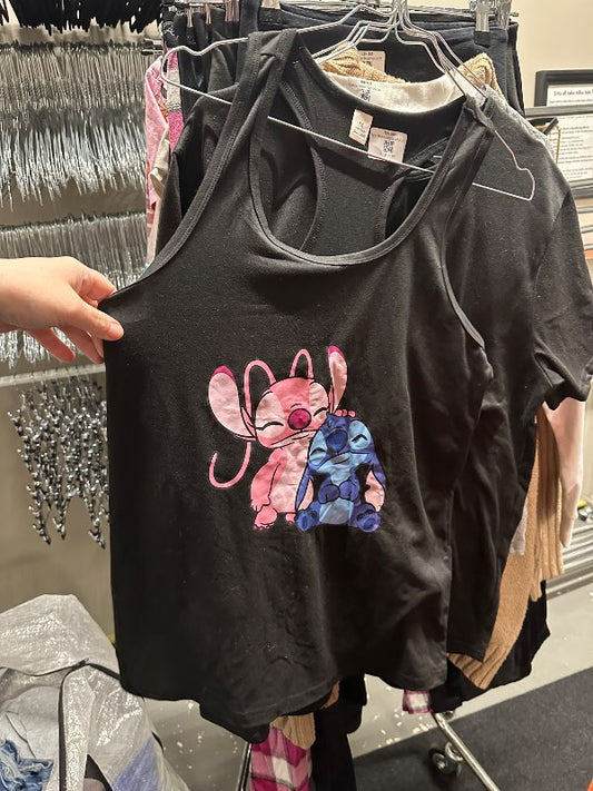 Nýr Stitch hlýrabolur svartur M