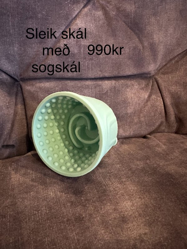 Sleik skál græn sogskál
