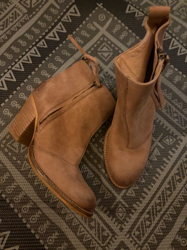 Ökklaboots ljósbrún