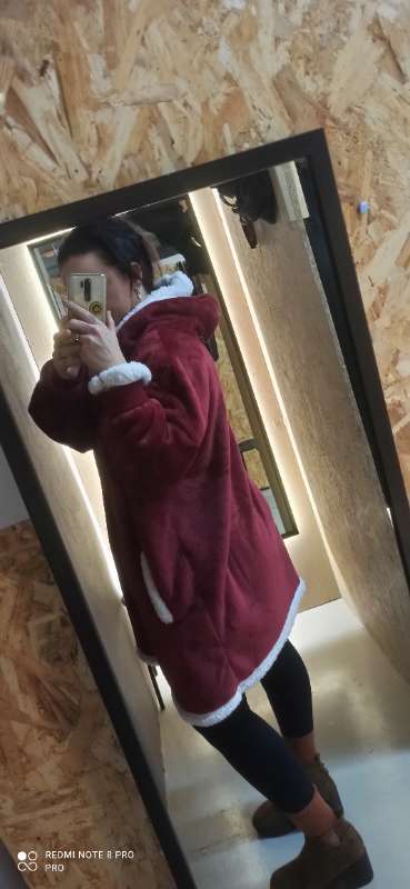 Burgendy Kósý Peysa