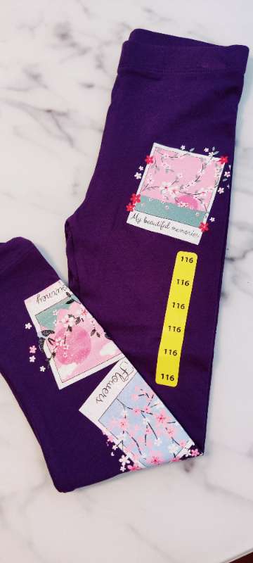 Fjólubláar leggings