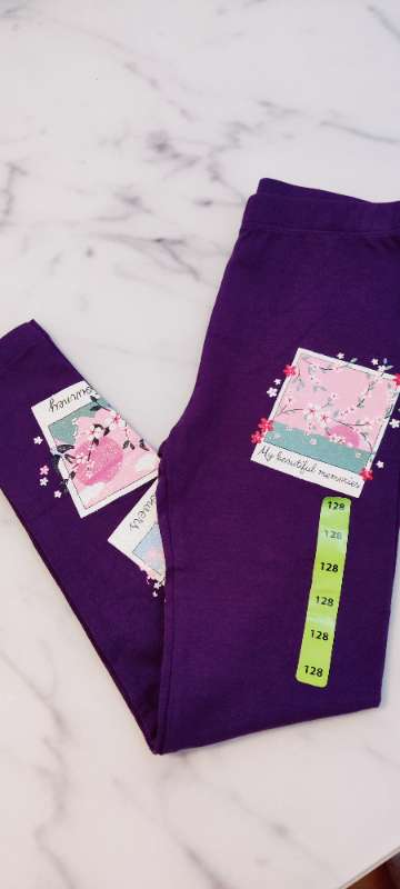 Fjólubláar leggings