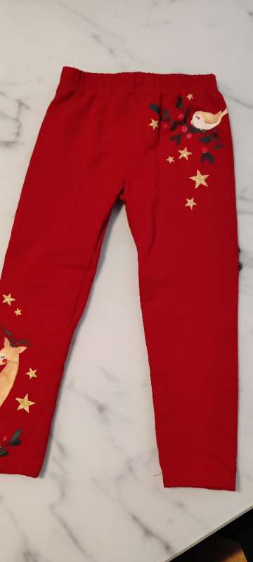 Þykkar leggings rauðar