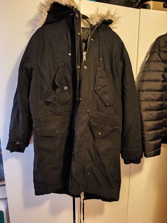 ASOS Úlpa með loðkraga