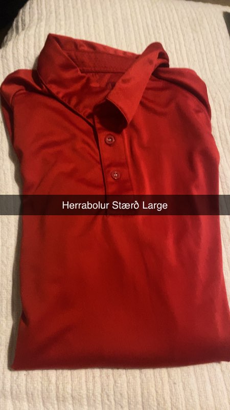 Herra/strákaföt stærð á miða