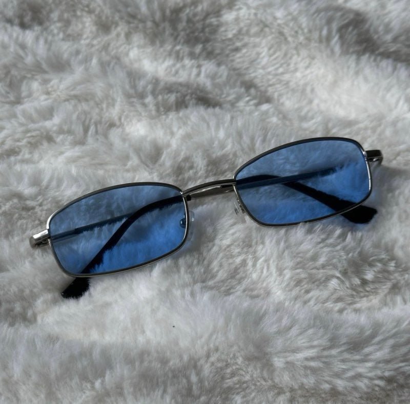 Blá Sólgleraugu m/silfur