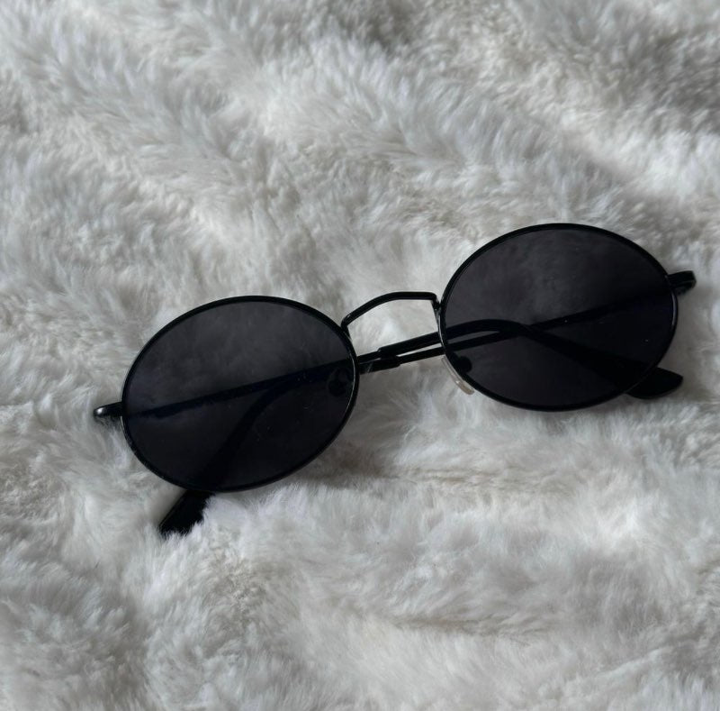 Svört Hring Sólgleraugu