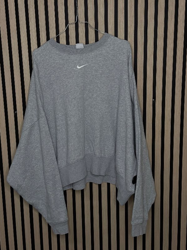 NIKE, Grá Oversized Peysa