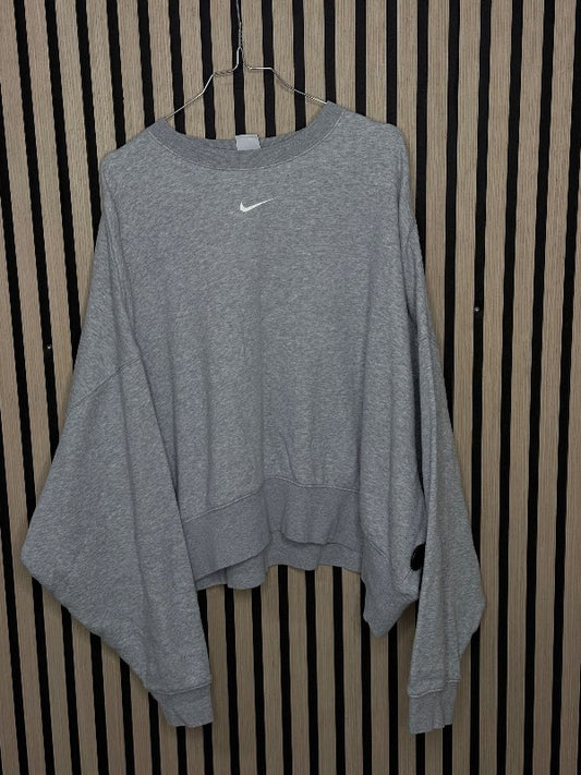 NIKE, Grá Oversized Peysa