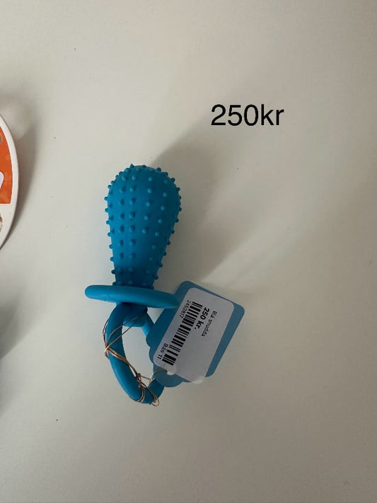 Blá snudda setja nammi í