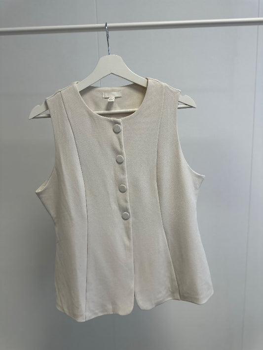 HM skyrtuvesti (kremað)