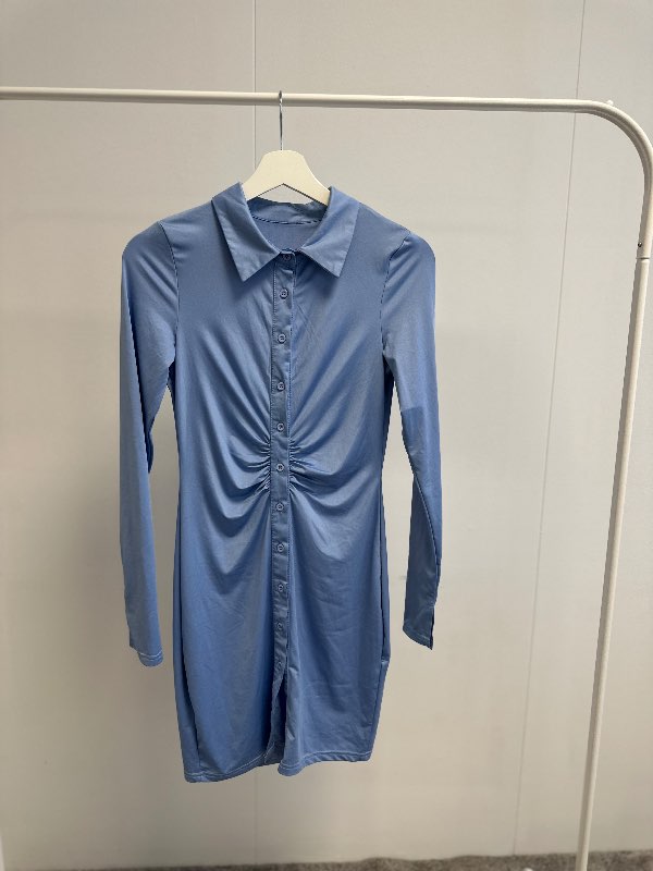 Skyrtukjóll (baby blue)