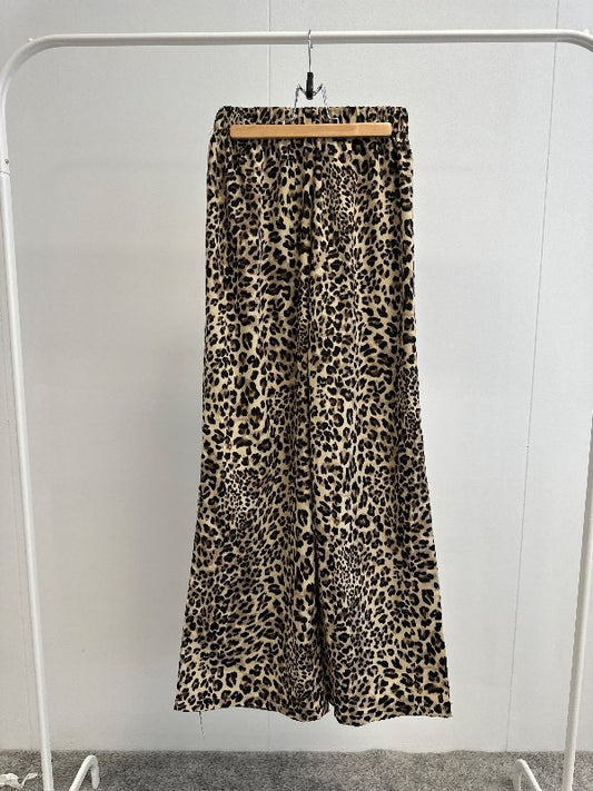 Hlébarðamunstur buxur