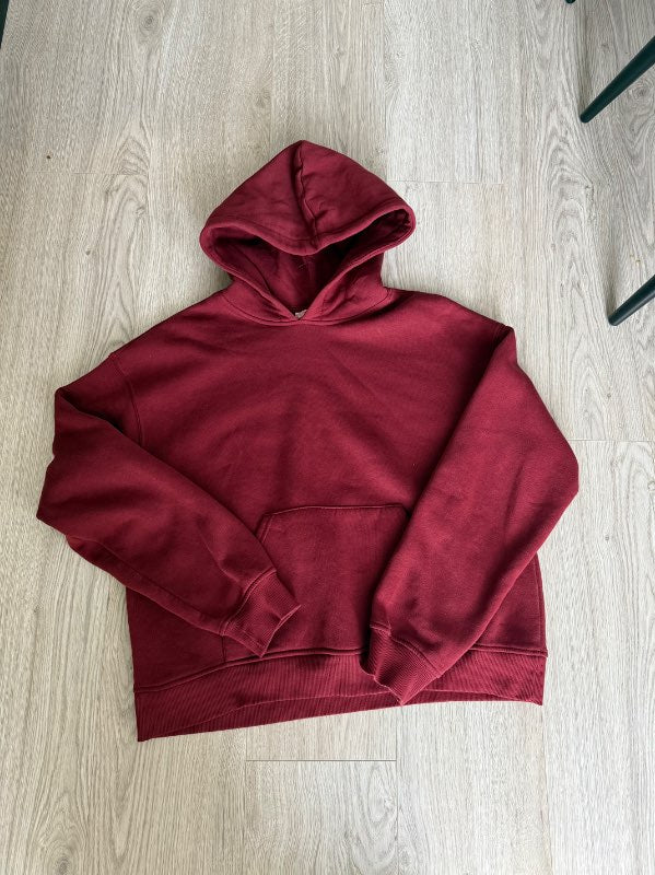Gina Tricot hettupeysa vínrauð