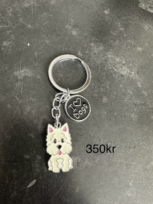 Hvót hunda lyklakippa