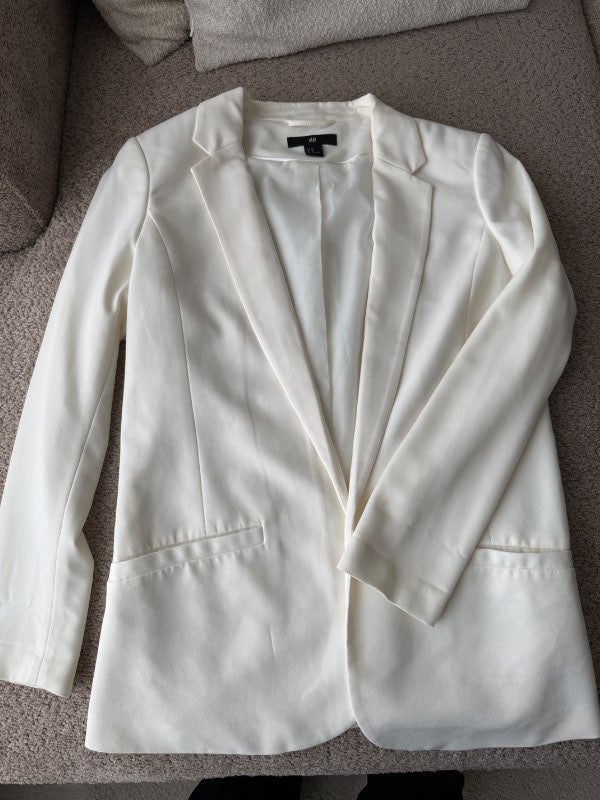 H&m blazer hvítur