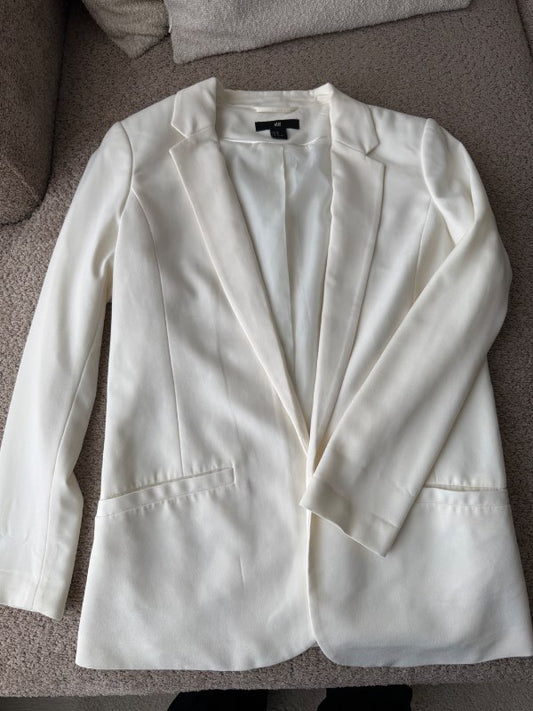 H&m blazer hvítur
