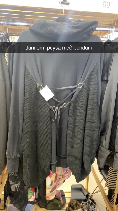 Júníform peysa með böndum