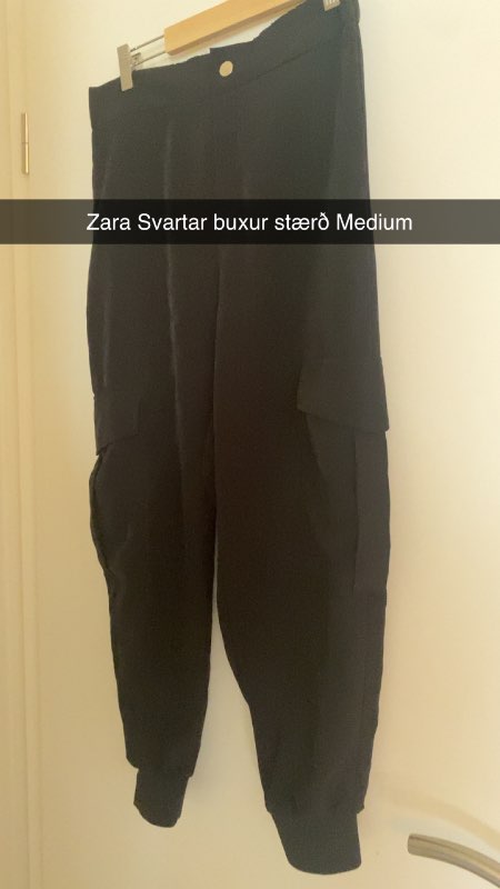 Zara svartar buxur