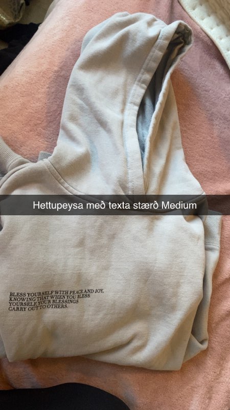 Hettupeysa m/texta