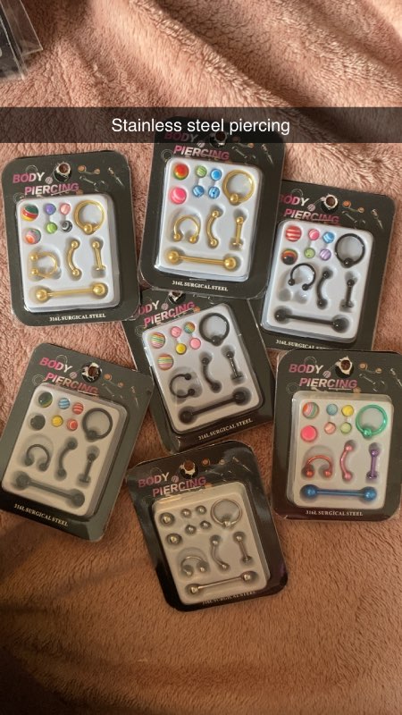 Stainless steel piercing