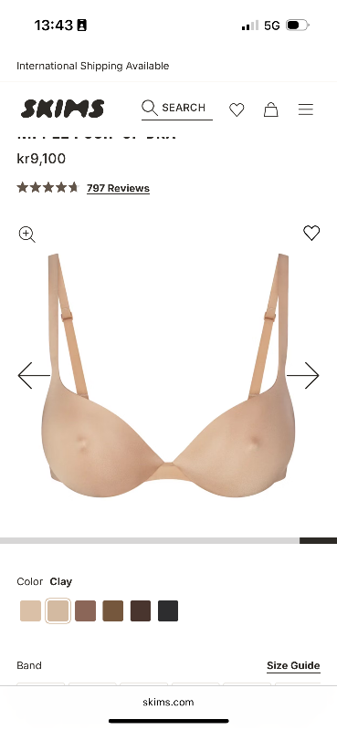 Skims nipple brjóstarhaldari