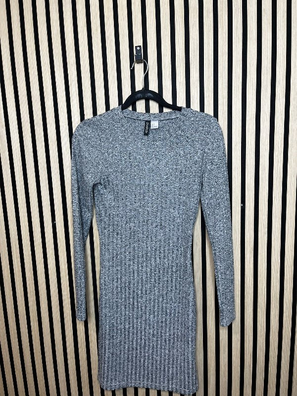 H&M síðerma kjóll grár