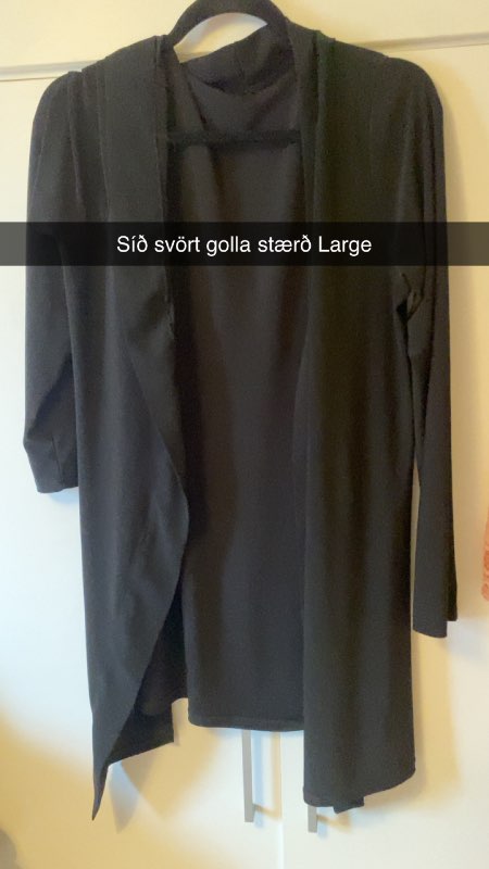 Síð svört golla