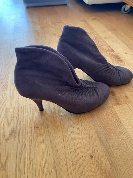 Öklaskór gráfjólubl m hæl 36
