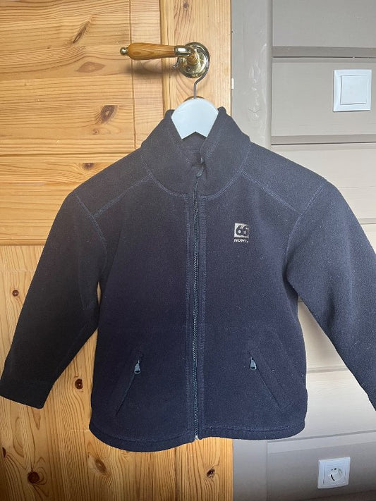 Svört 66 norður flíspeysa