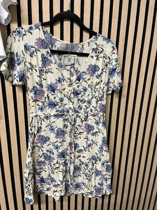 blóma stuttermakjóll asos