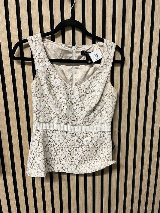 hvítur blúndu toppur whbm 339