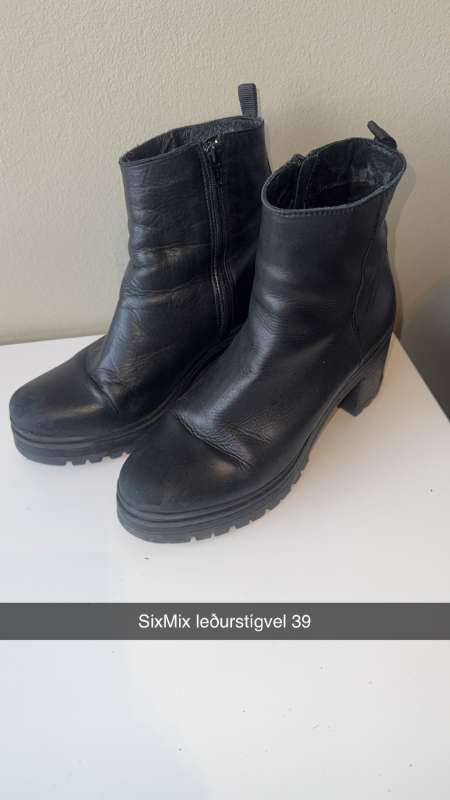 Six Mix leðurstígvél 39