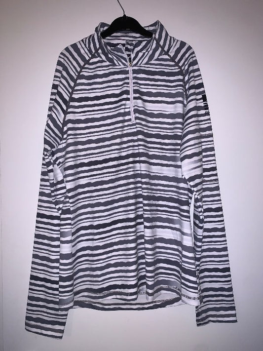 Röndótt æfingapeysa