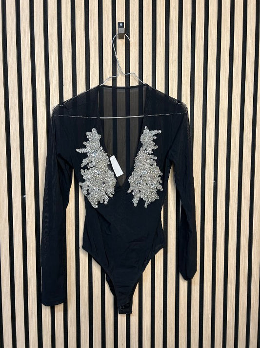 Svört samfella sérsaumuð