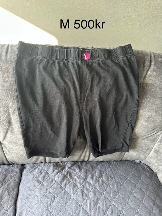 Lindex svart hjólabuxur L