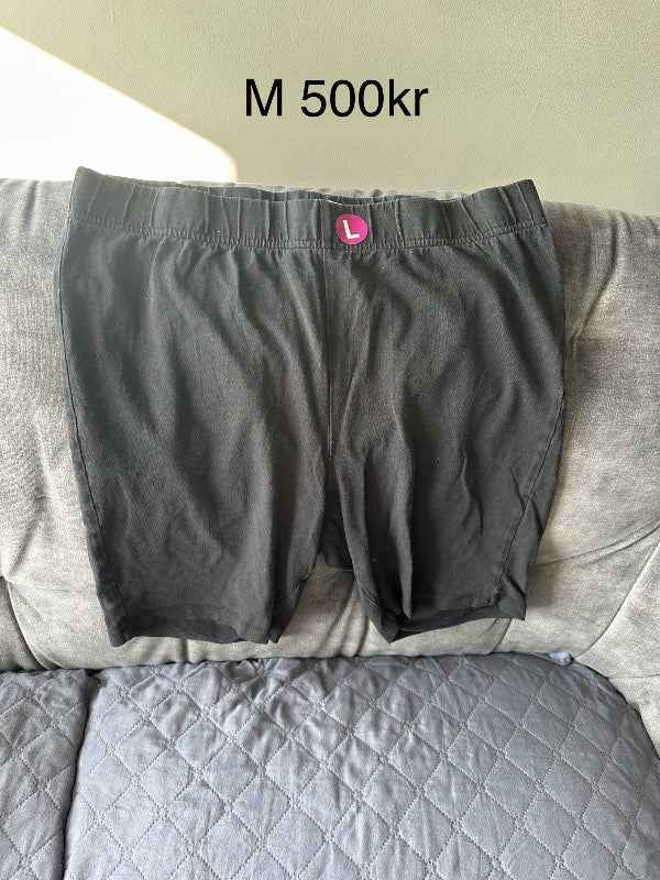 Lindex svart hjólabuxur L