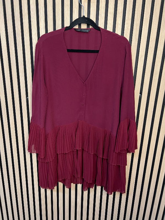 ZARA blússa RustikRauö