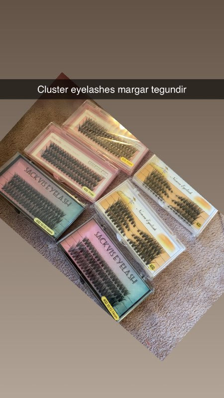 Clusters eyelashes