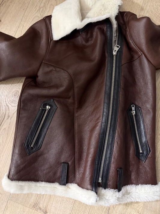 Brown fur coat