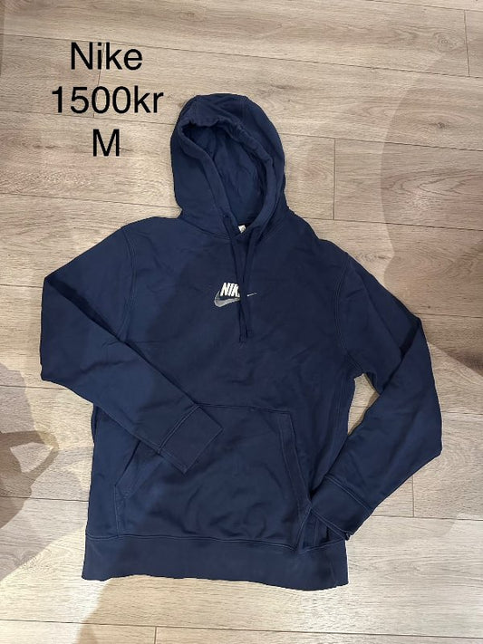 Blá Nike hettupeysa M