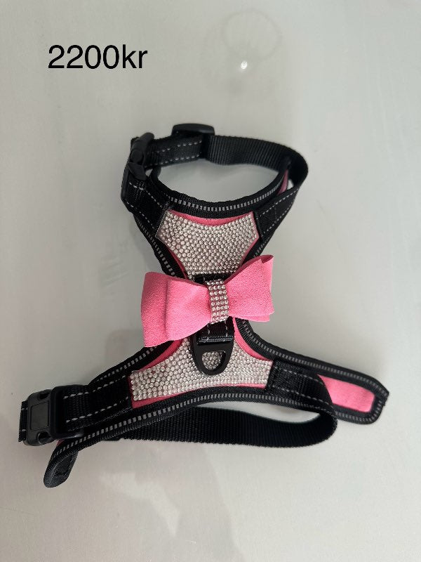 Svart+bleikt beisli m.steinum