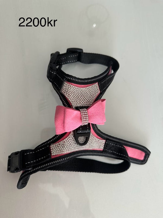 Svart+bleikt beisli m.steinum