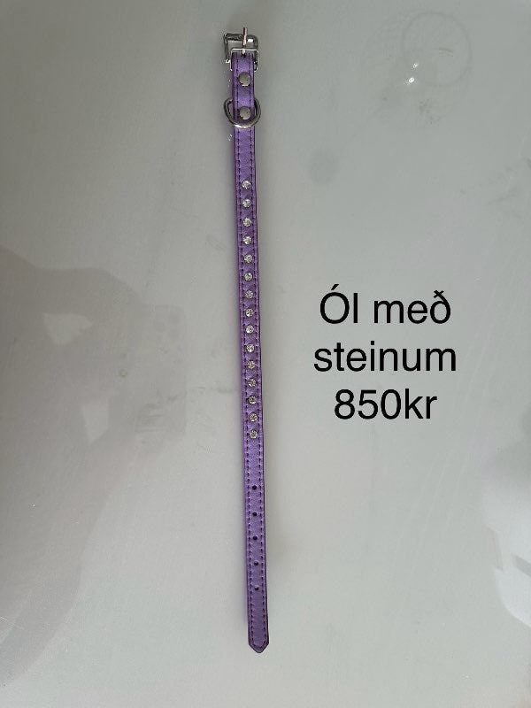 Fjólublá ól m.steinum