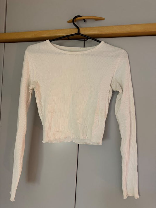 Bolur hvítur langerma